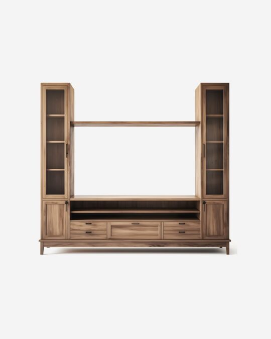 Wood Media Console
